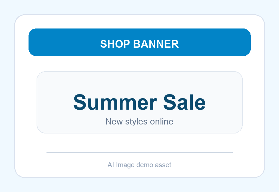 Edit banner copy Before: Summer Sale